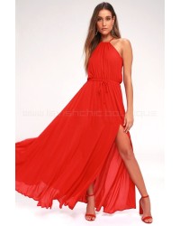 Essence of Style Red Maxi Dress